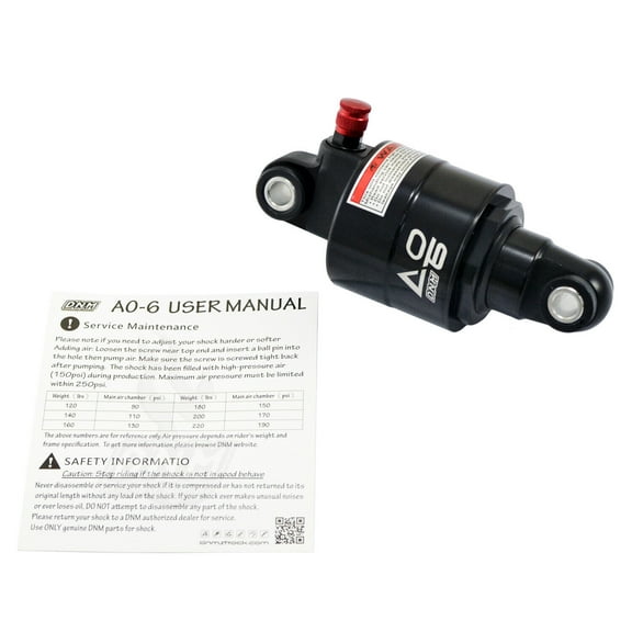 DNM AO-6 New Model w/ Air Chamber Vavle Mountain Bike Air Rear Shock 100 x 9mm #ST2441