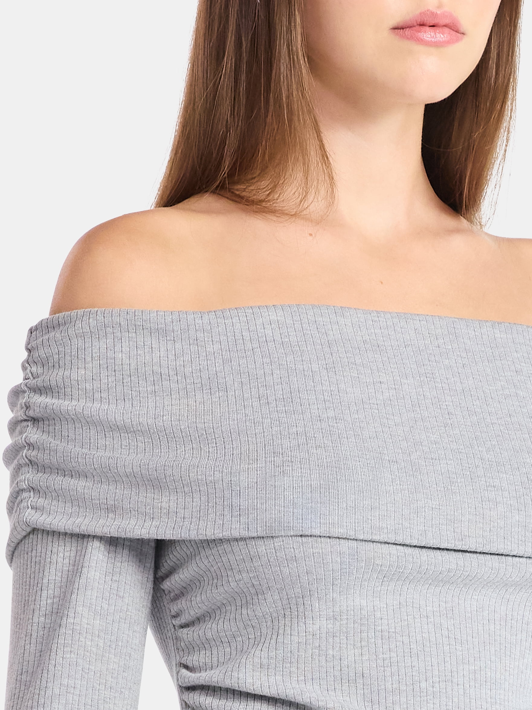 No Boundaries Off The Shoulder Top with Long Sleeves, Women’s