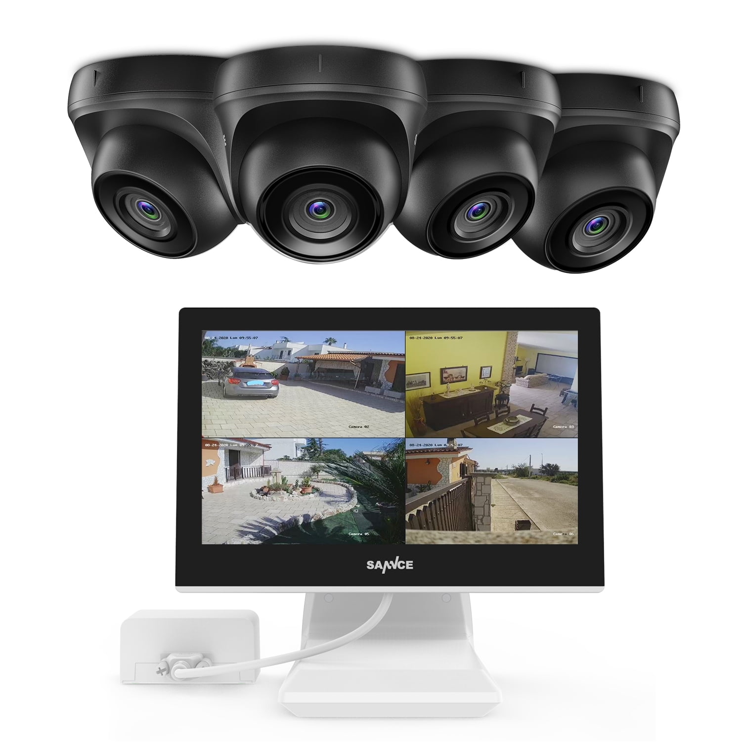 SANNCE 101 LCD monitor 4in1 4CH DVR 1080P CCTV Kuwait