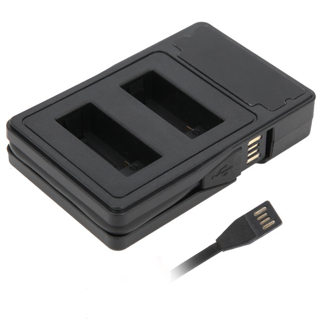 Cargador de batería LHCER para cámara USB con pantalla LCD doble ranura para Gopro