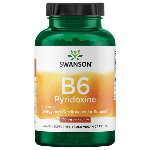 Swanson Vitamin B-6 Pyridoxine 100 mg 250 Capsules