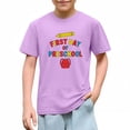 thumbnail image 4 of Juslio Girl Letter Pattern T Shirts Casual Short Sleeved, Tops Comfortable Breathable Crew Neck Shirts Sizes 2-18, 4 of 9