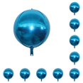 thumbnail image 3 of Bewildely Globos redondos Película de aluminio Tamaño grande Regalos para niños Casa Globo Atmósfera Arreglo Accesorios para fotos Accesorio Azul Azul 10piezas Bewildely CBP376623, 3 of 5