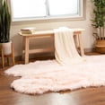 thumbnail image 4 of Super Area Rug Glam Solid Print Shag Area Rug, 4' x 6', 4 of 7
