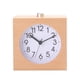 thumbnail image 1 of Reloj despertador silencioso cuadrado de madera creativo con luz nocturna, 1 of 8
