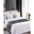 thumbnail image 4 of Xipuska Mushroom Black Bed Runners for Queen Size Bed, Decorative Bed Throws for Foot of Bed, Vintage Botanical Plant Herb Ferns Flower Bed Runner Sofa Throw Bedding Scarf Slipcover for Bedroom, 4 of 6