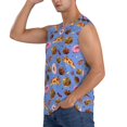 thumbnail image 3 of Balery Fastfoods Camisetas sin mangas para hombre, absorbe la humedad y protege contra el mal olor.-X-Large, 3 of 7