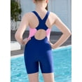 thumbnail image 6 of Charmo Girls One Piece Swimsuit Boyleg Athletic Bathing Suit Training Swimwear Size 8-16, 6 of 8