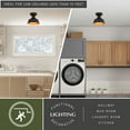 thumbnail image 4 of Cody Oil Rubbed Bronze and Light Gold Farmhouse Outdoor Flush Mount Ceiling Light, 4 of 11