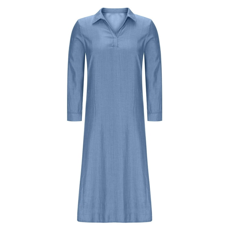 long sleeve midi day dress Long Sleeve Day Gown - MIDI
