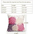 thumbnail image 4 of Red Apricot Pillow Covers 20x20 Inch Dahlia Flower Print Throw Pillow Covers Outdoor Decor Linen Cushion Case for Home Living Room Sofa Couch Bed, Set of 2, 4 of 6