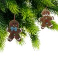 thumbnail image 2 of Fabric Hanging Gingerbread Man Ornament (Asstd) - Set of 6, 2 of 4