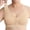 Beige, variant on Gymayou Women Seamless Front Button Wireless Vest Bra for Middle-Aged Ladies Floral Jacquard Easy Front Snap Wide Strap Full Coverage Comfort Bralette Beige L
