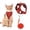 Red, variant on Cat Harness and Leash Set, Escape Proof Safe Adjustable Kitten Vest Harnesses for Walking, Easy Control Soft Breathable Mesh Jacket with Reflective Strips for Cats,Black M