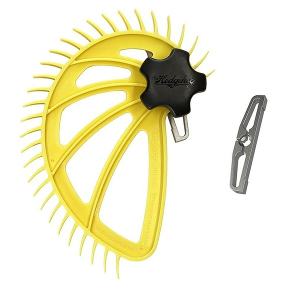 Hedgehog Featherboard & Miter Clamp Bundle - 5/8 Inch - Table Saw & Band Saw Accessory - Single Knob Adjustment - Kickback Reduction - Woodworking Safety