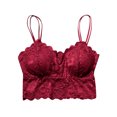 thumbnail image 2 of ZZwxWA Lace Bralette for Women Spaghetti Strap Tank Top V Neck Slim Basic Camisoles, 2 of 3