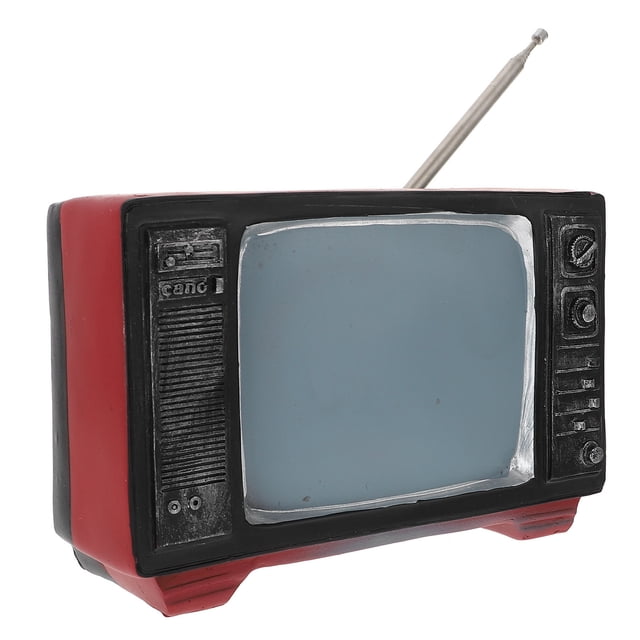 unbranded 1Ud De Televisión De Resina Negro Retro Para Hogar Vintage