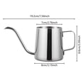 thumbnail image 3 of Small Watering Can for Indoor Plants, 12oz/350ml Rustproof 304 Stainless Steel Watering Can with Long Spout and Handle for House Plants, Mini Watering Pot (Silver), 3 of 6