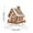One Size, variant on Snow Room House Decorations - 2D Wooden Gingerbread House & Village Decor, Christmas Centerpiece with Base for Winter Tiered Tray, Xmas Home & Kitchen (1 Pcs,7.8")