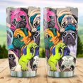 thumbnail image 2 of Bulldog Gift for Men Women, Dog Lovers Birthday Gifts, 20oz Stainless Steel Tumbler Cup with Lid, Insulated Travel Coffee Mug, 2 of 7