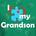 thumbnail image 3 of CafePress - I Love My Grandson Autism Dark T Shirt - Men's Classic Graphic Cotton T-Shirt, 3 of 4