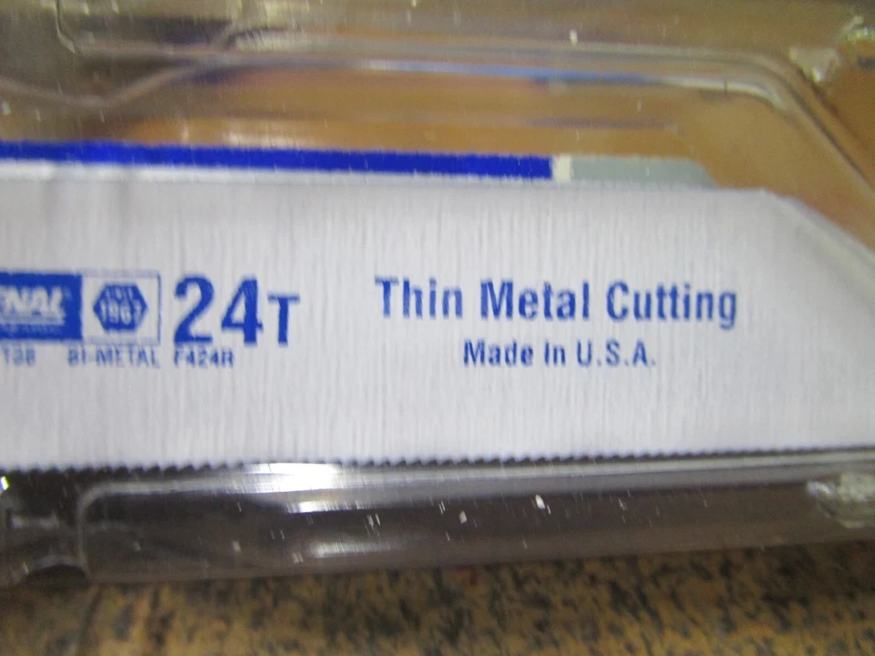CIRCLE- 4" X .75" X .035 X 24 Tpi Bi-Metal Reciprocating Saw Blade Qty 5