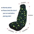 thumbnail image 4 of Yiaed Dinosaurs Print Car Seat Covers,Universal Auto Seats Protector Fits for Car,SUV Sedan,Truck,Automotive Seat Covers & Accessories(Two packs), 4 of 7
