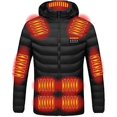 thumbnail image 2 of Heated Hooded Jacket Usb Rechargeable Windproof For Men Women, 2 of 5