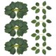 thumbnail image 1 of Uxcell Hojas Artificiales de Rosa, Hojas Falsas de Seda Verde para Boda DIY, Verde Oscuro 20 Pcs, 1 of 7