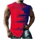 thumbnail image 1 of Hombres Moda Casual Impresión Suéter Cuello Redondo Deportes sin Mangas Tanque, 1 of 5