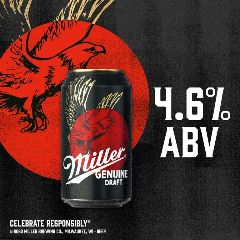 Miller Genuine Draft 30缶入り Miller Genuine Draft American Lager Beer, 30 Pack, 12 fl oz