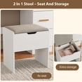 thumbnail image 4 of Modern Vanity Desk with Large LED Mirror – 8 Spacious Drawers, 3 Adjustable Lighting Modes, Built-in Power Outlet, Makeup Table for Bedroom or Dressing Room – White, 4 of 9