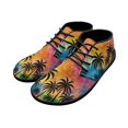 thumbnail image 3 of Wismoutput Coconut Tree Printed Sneakers for Men Boys Light Comfortable Wear-Resistant Barefoot Shoes Size 5.5-14, 3 of 7