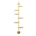 thumbnail image 3 of Industrial Vintage Rotating Vertical Clothing Rack,Gold/Black Wall-Mounted Entryway Coat Rack with 6 Swivel Arms, 3 of 10