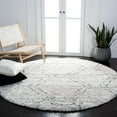 thumbnail image 3 of SAFAVIEH Fontana Shag Darin Geometric Plush Area Rug, Ivory/Grey, 10' x 14', 3 of 9