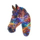 thumbnail image 3 of Escultura de pared con cabeza de caballo, adorno de pared moderno, estatua decorativa, arte de pared, decoración Estilo B, 3 of 9