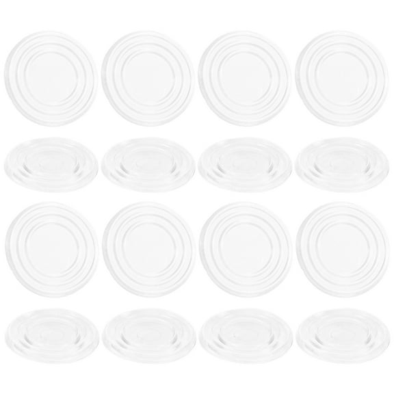 Soimiss 25Pcs Soft Silicone Furniture Cushions Non Skid Pads for Glass Tabletops