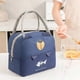 thumbnail image 2 of Cooler bag, lunch bag, picnic bag, thermal bag, waterproof lunch bag for women, adults, students and children, navy blue, 2 of 5