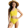 thumbnail image 3 of MKOSPLRT Girls Swimsuit Adjustable Straps Cut Out One Piece Bathing Suits Solid Color Sport Swimwear for Beach Vacation 6-15Y, 3 of 7