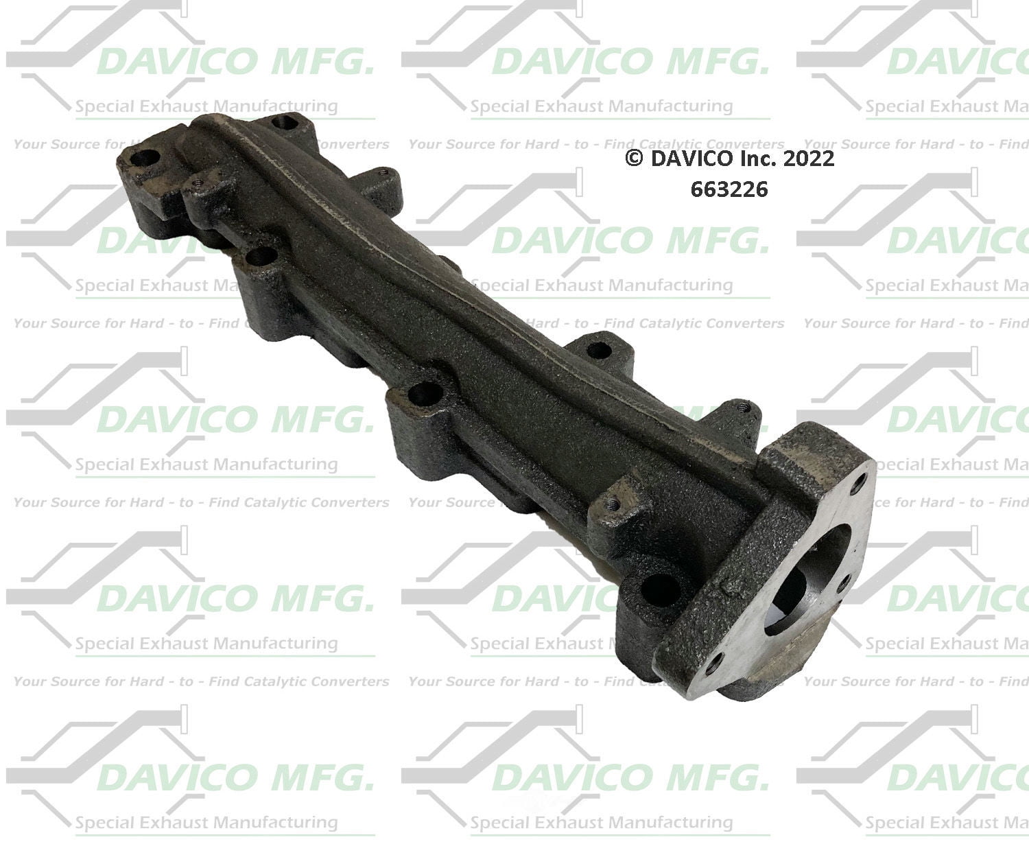 Davico Mfg 663226 Stand alone Exact-Fit exhaust manifold