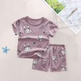 thumbnail image 3 of Kids Toddler Boys Shorts Set Tracksuit Girl T Shirt Short Sleeve Tops Shorts Suit Two Piece Clothes Set Summer Outfits,Size 18 Months 24 Months, 3 of 5