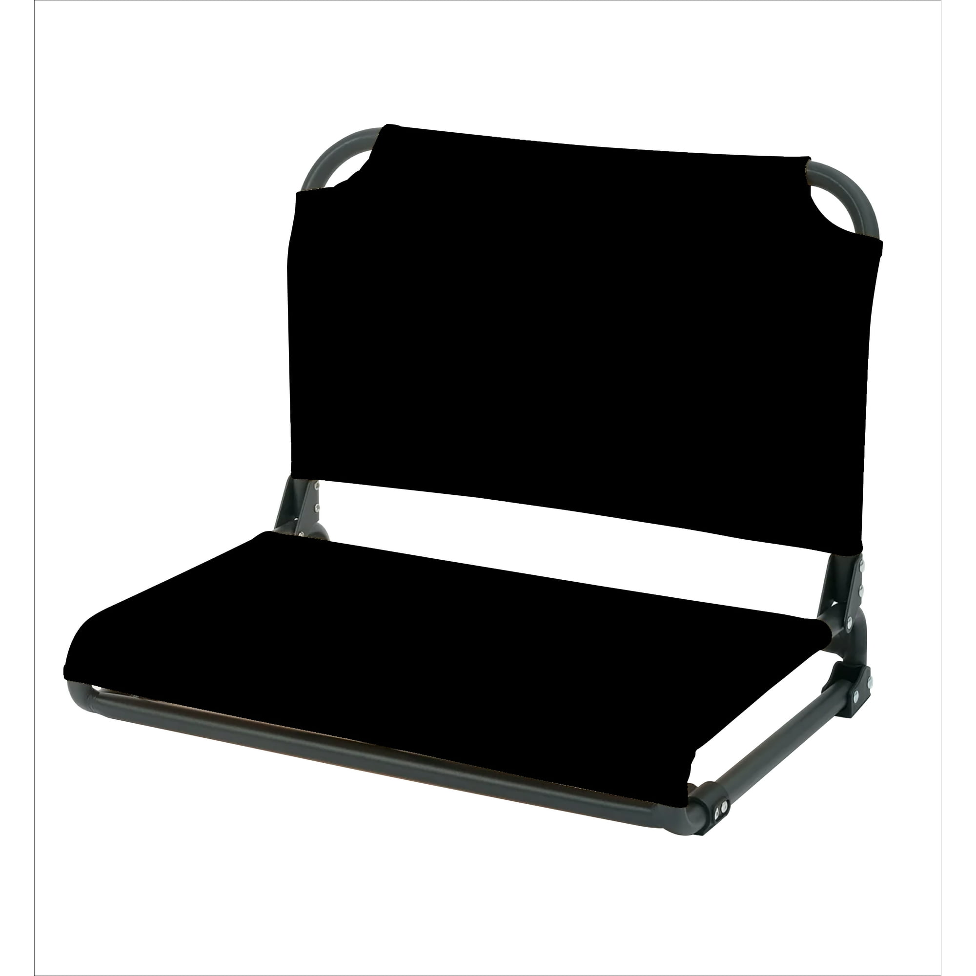 Ozark Trail Extra-Wide Stadium Seat with Hooks Rich Black