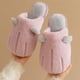 thumbnail image 4 of Pantuflas de algodón de invierno para mujer, zapatos de felpa cálidos con orejas de pata de gato para interiores, pantuflas de algodón para parejas al aire libre Wmkox8yii  hj789, 4 of 4