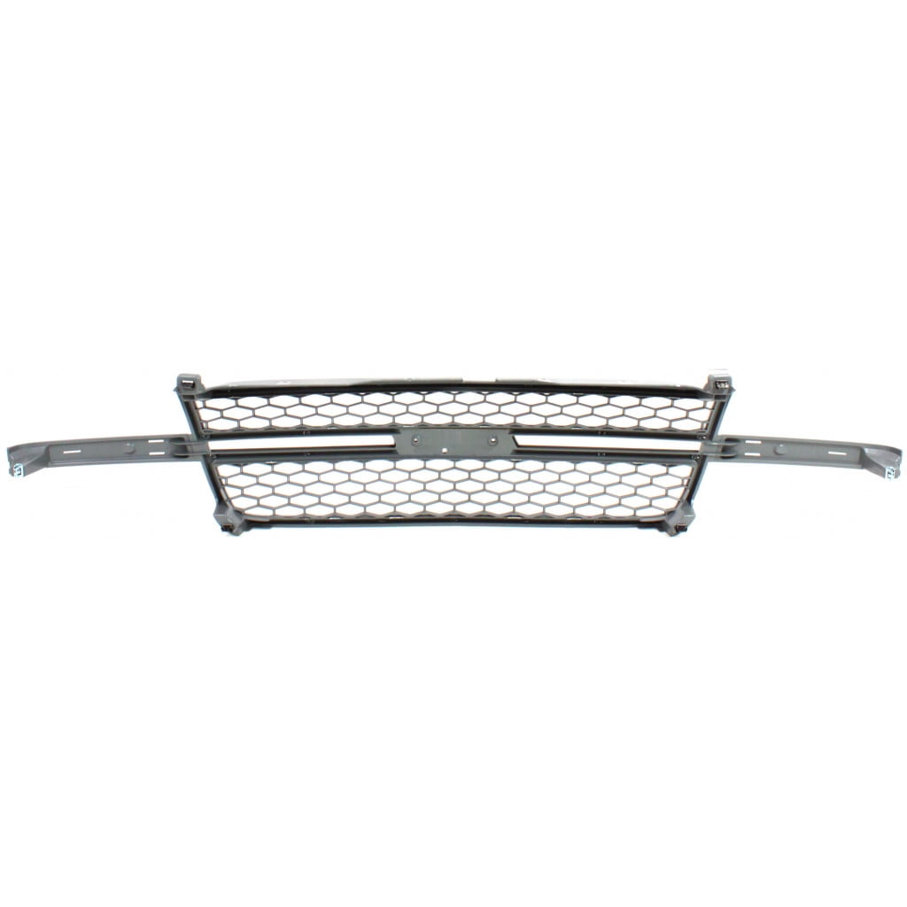 For Chevy Silverado 3500 Classic Grille Assembly 2007 | Honeycomb | Plastic | Chrome Shell / Painted Gray | w/o Center Bar | HD Model | GM1200546 | 12335956