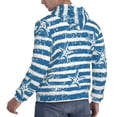 thumbnail image 6 of Honeii Ocean on Striped Pattern Mens Hoodies Men's Loose Sleeve Sweatshirt,Pullover Hooded Sweatshirt for Men,Essentials Hoodie-Large, 6 of 7
