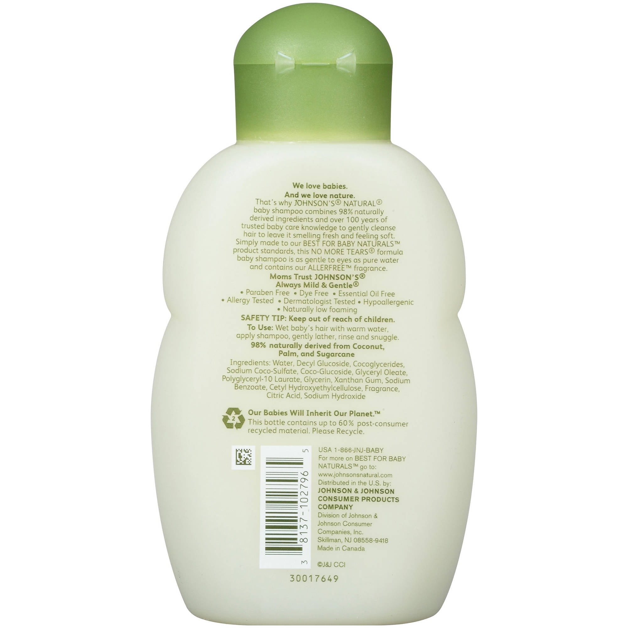 johnson and johnson natural baby wash