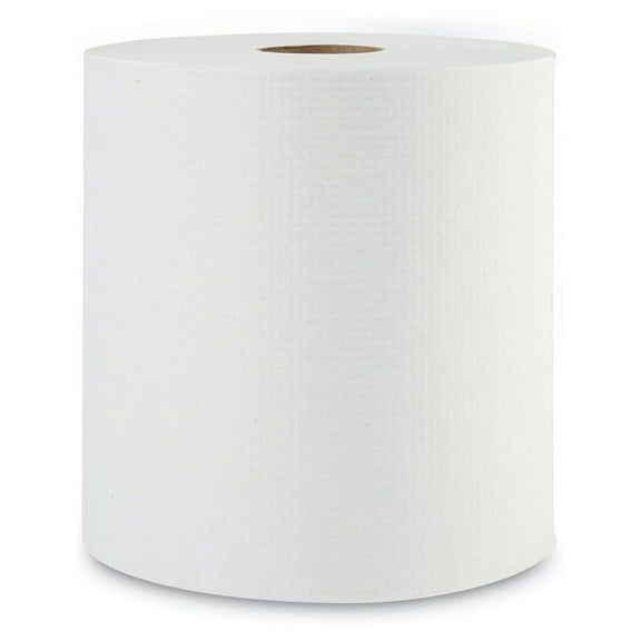 6254 Hardwound Paper Towels, 8" X 800ft, 1-Ply, White, 6 Rolls/carton