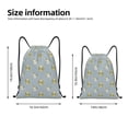 thumbnail image 2 of Fuzoiu Baby Elephant Giraffe Print Drawstring Backpack for Gym, Travel, Yoga,Sports Sackpack String Bag for Women Men-Small, 2 of 6