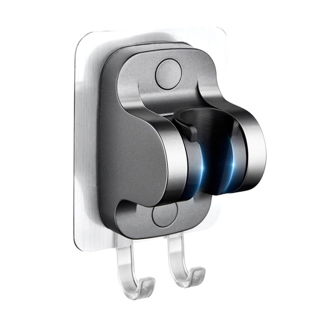 No-punch Shower Head Bracket With Hook Adjustable Shower Base Holder