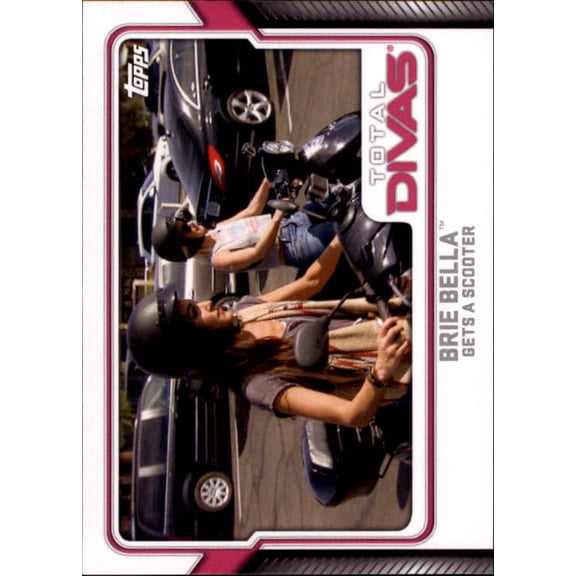 Collectible 2017 Topps WWE Total Divas #12 Brie Bella Gets a Scooter Wrestling Trading Card